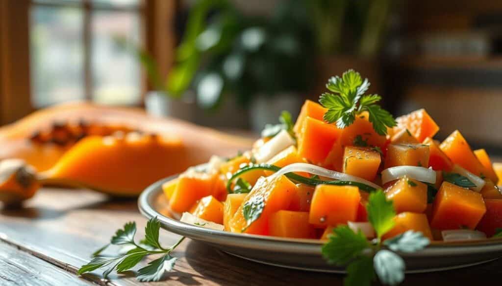 Thailändische Küche - Knackiger Papaya-Salat